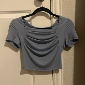 SHEIN blue crop top!